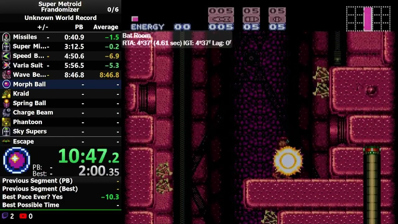 Super Metroid Plandomizer by Fran_cee in 