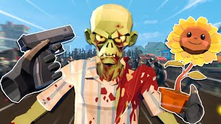 PLANTS VS ZOMBIES in VR But With GUNS...