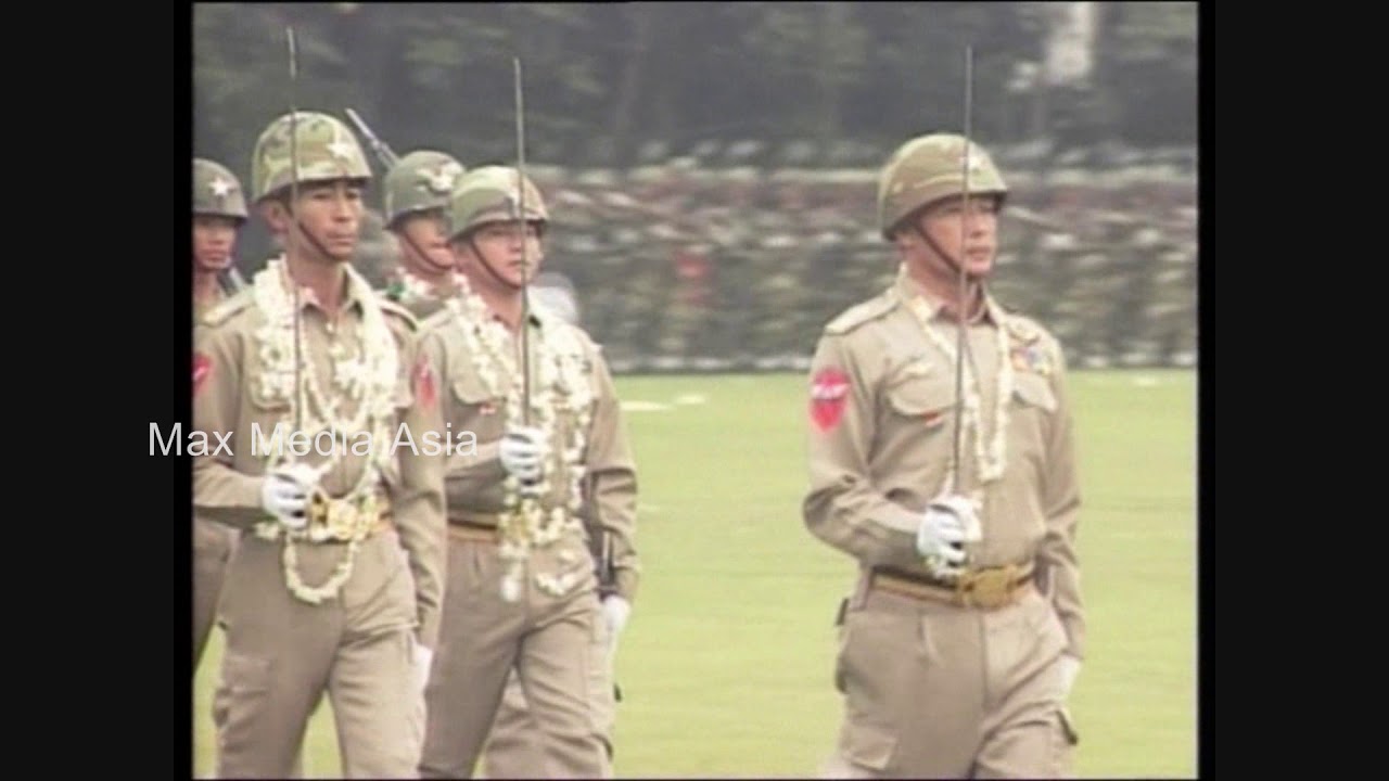 Late 1990s Burma Myanmar Government  Officials Military Parade Part 1