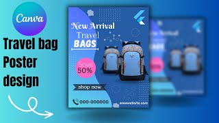 Travel bag poster design in canva | canva tutorial by FSA Creator21 screenshot 5