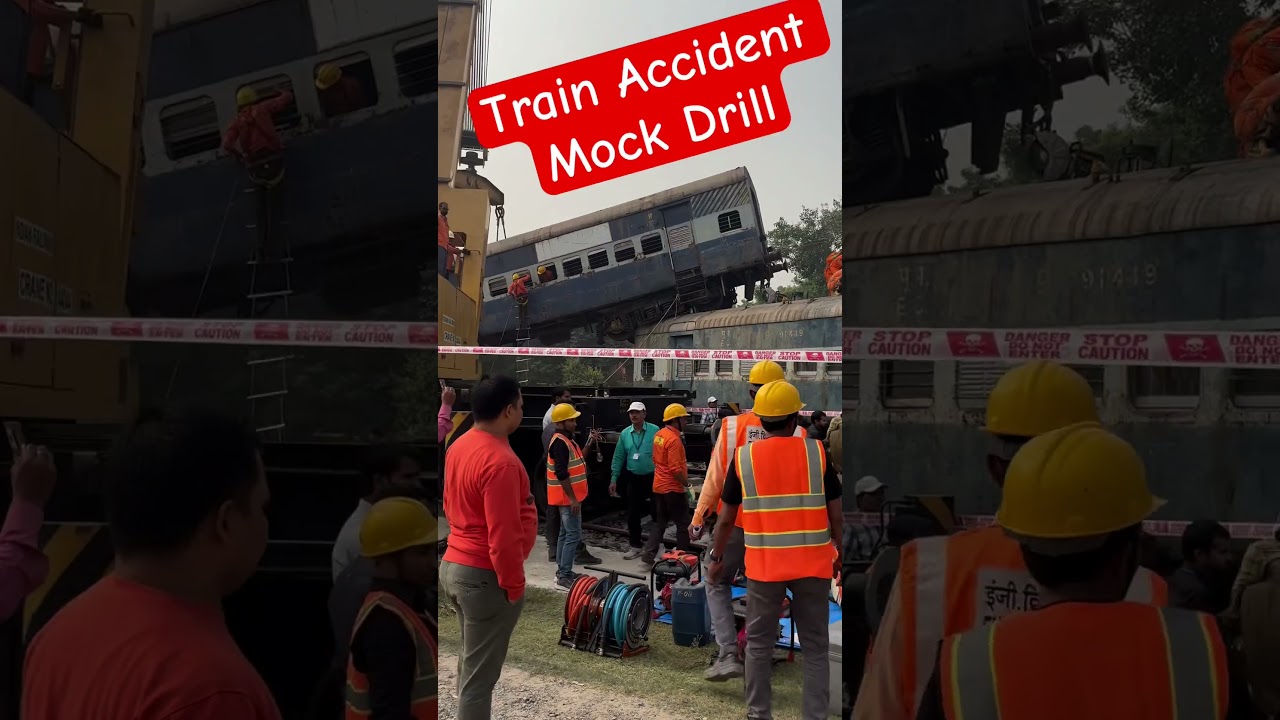 Train Accident Mock Drill 🔥🔥