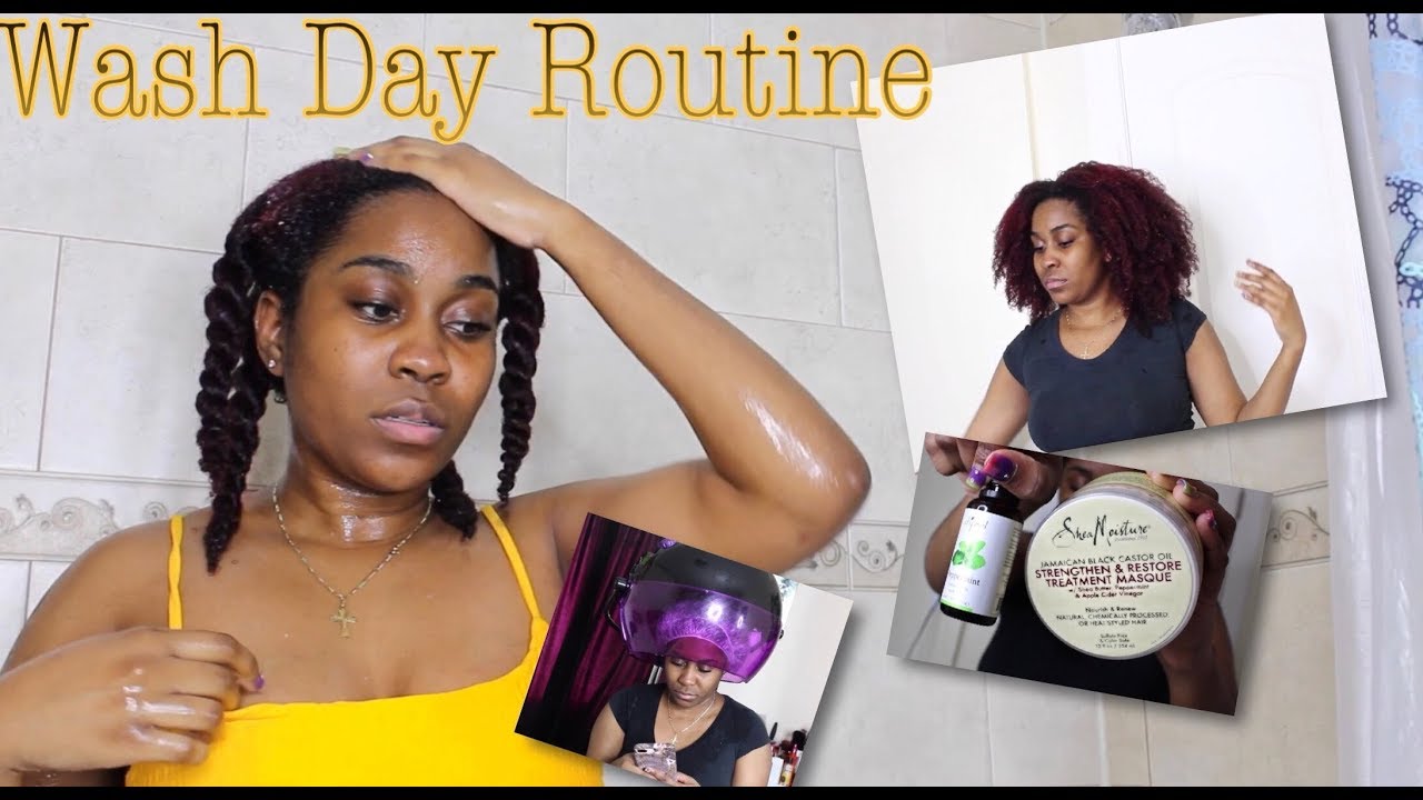 Natural Hair Wash Routine +Protien Treatment
