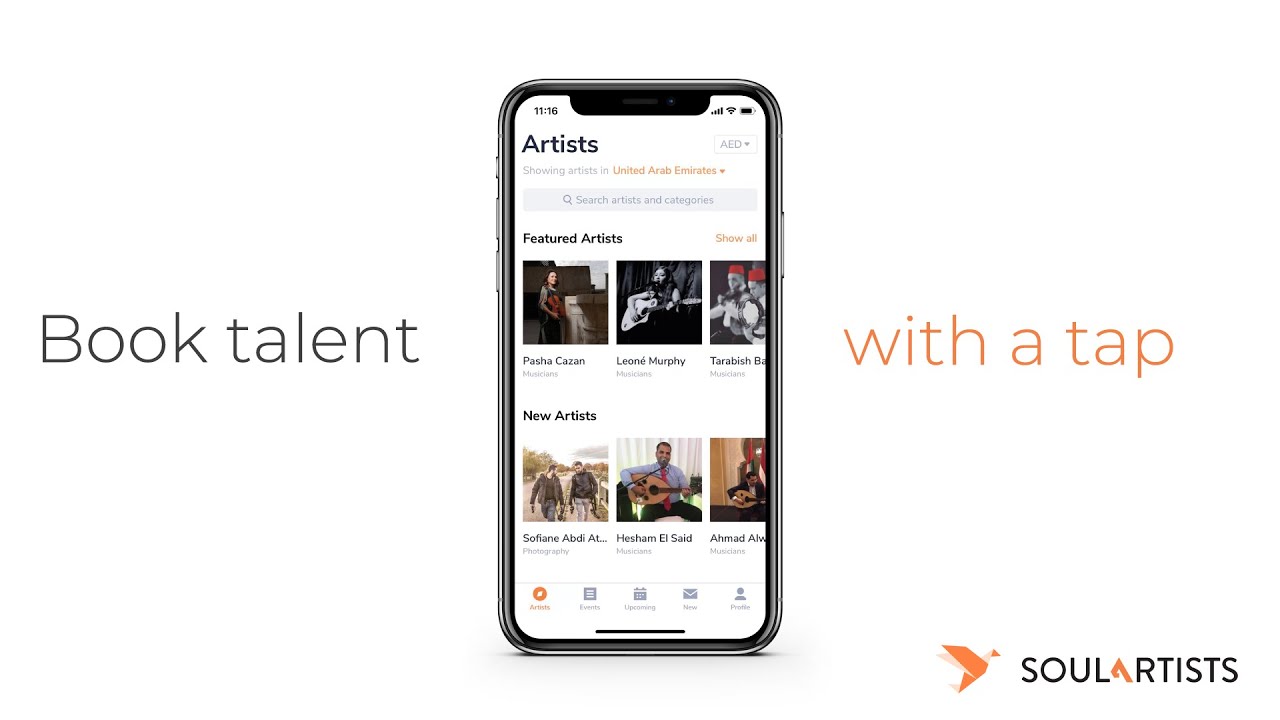 Soul Artists Talent Booking App