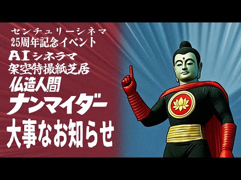 上映延長！】AIシネラマ架空特撮紙芝居「仏造人間ナンマイダー