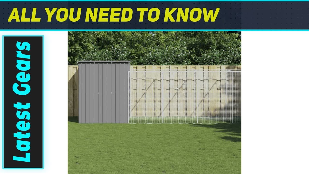 Удивительный собачий домик? Светло-серая стальная будка для счастливых питомцев!