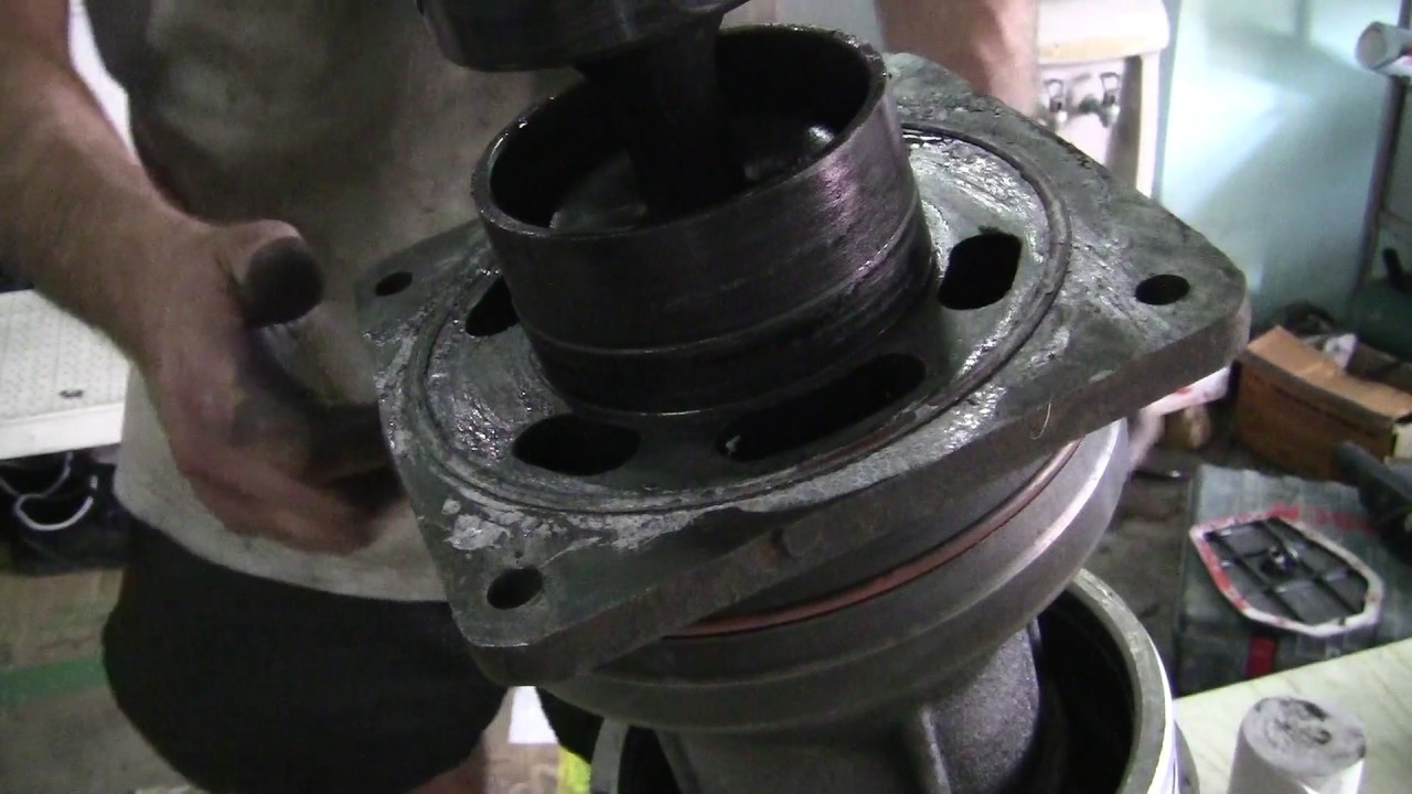 ремонт вибротрамбовки (пятки) замена гофропыльника