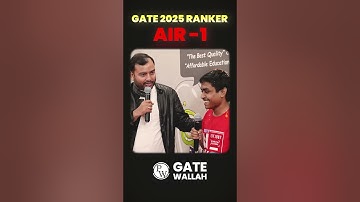 MOCK TEST IS IMPORTANT in GATE Exam Preparation | GATE 2025 AIR 1 #PW #GATEResult2025