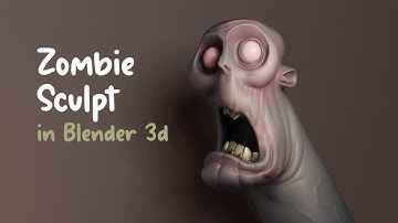 Sculpt and Render Zombie in Blender 3d