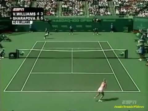 Maria Sharapova vs Venus Williams 2005 Miami Highl...