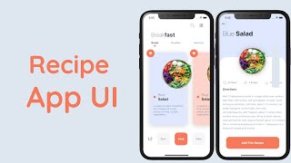 Recipe App UI React Native | React Native UI | React Native Speed code |