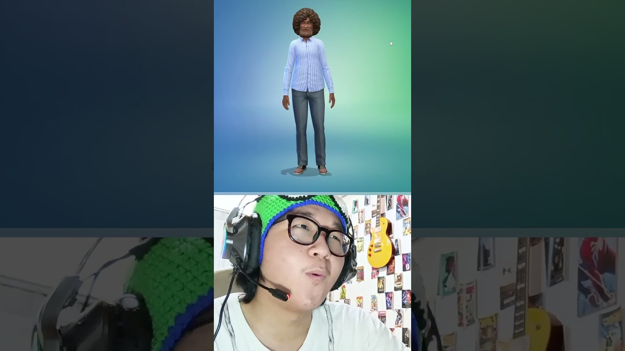 Bob Ross tapi kulit hitam WKWK (THE SIMS 4)