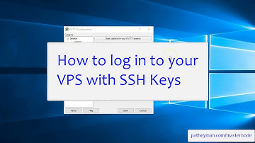 Log into a masternode VPS with SSH Keys