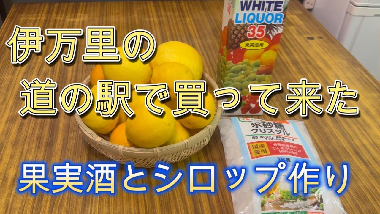 【005】何気ない日常｜国産レモンで果実酒とシロップ作り｜道の駅レモンで仕込む手を動かすだけの一日