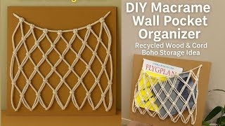 Details Macrame Wall Storage Pocket | Stylish & Functional DIY Organizer Guide