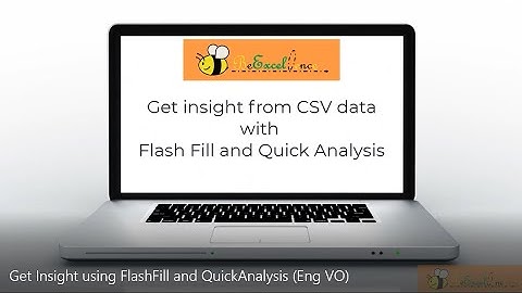 Turn CSV data into insight like a pro with Excel 2016 (English VO)