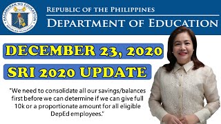 SRI 2020 UPDATE | SERVICE RECOGNITION INCENTIVE UPDATE 2020 | DEC 23, 2020