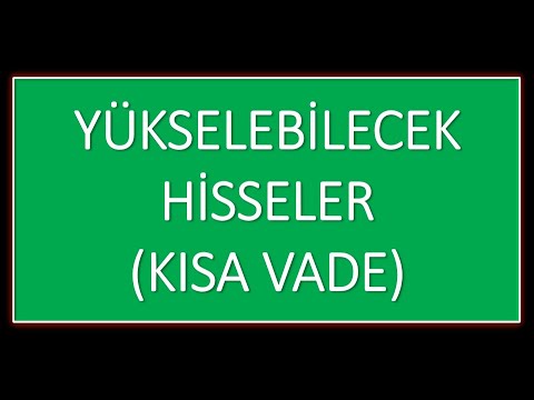 Yükselme Sinyali Veren 11 Hisse (Günlük)