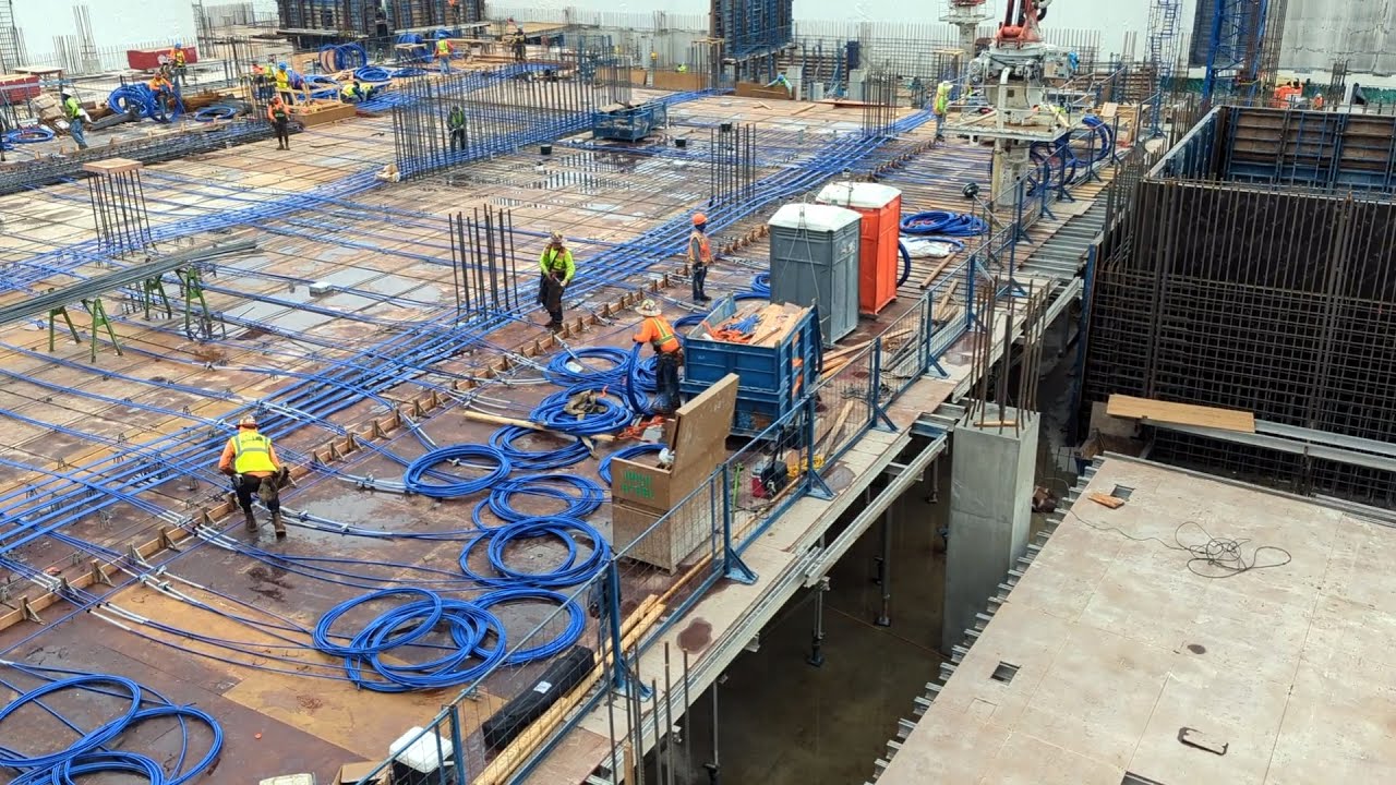 Foundation Construction of Highrise Building, UpTown Dallas, Texas
