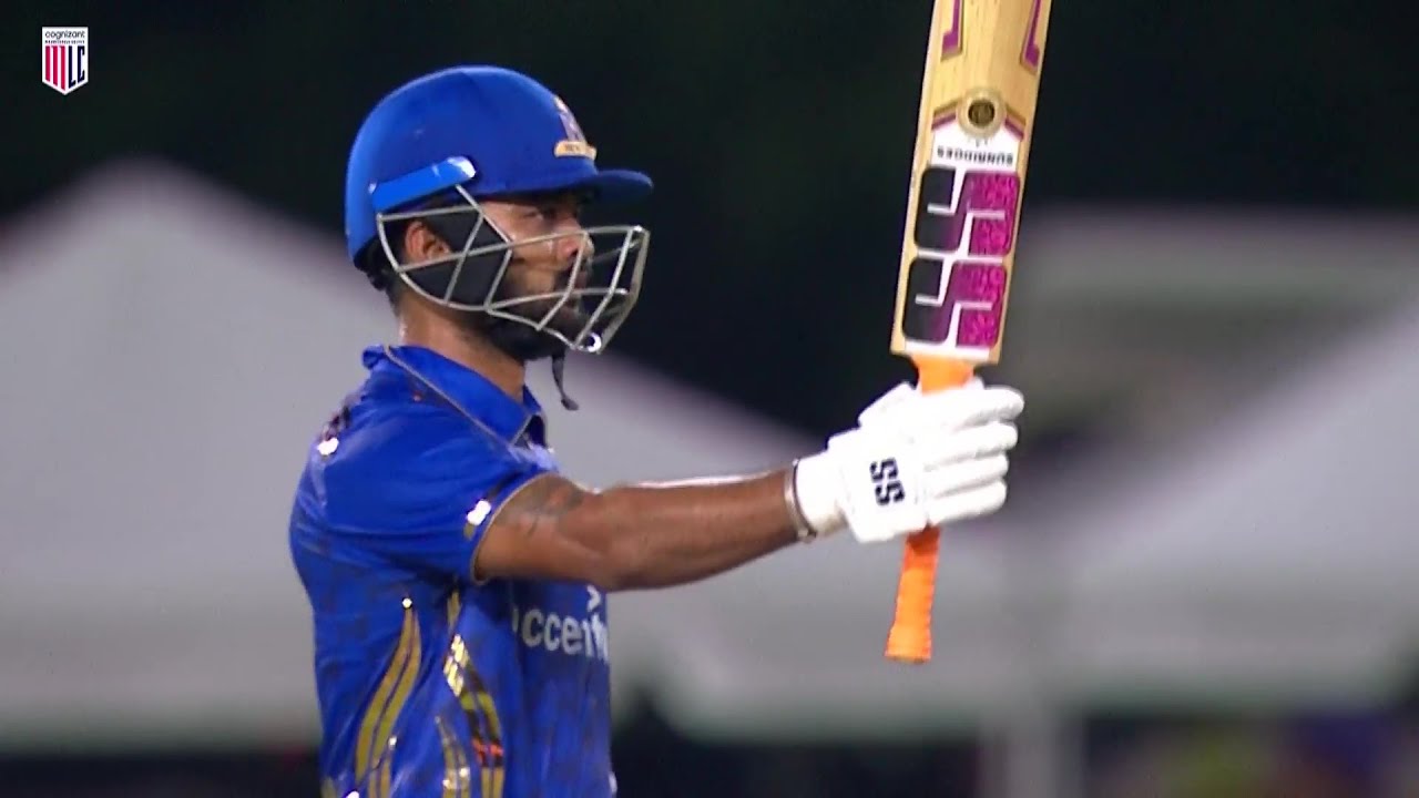 Monank Patel 56 runs vs Los Angeles Knight Riders | 24th Match - LAKR vs MINY