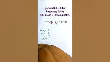 Symbol Substitution Reasoning Tricks | Reasoning Classes| Symbol Coding Decoding| #shorts