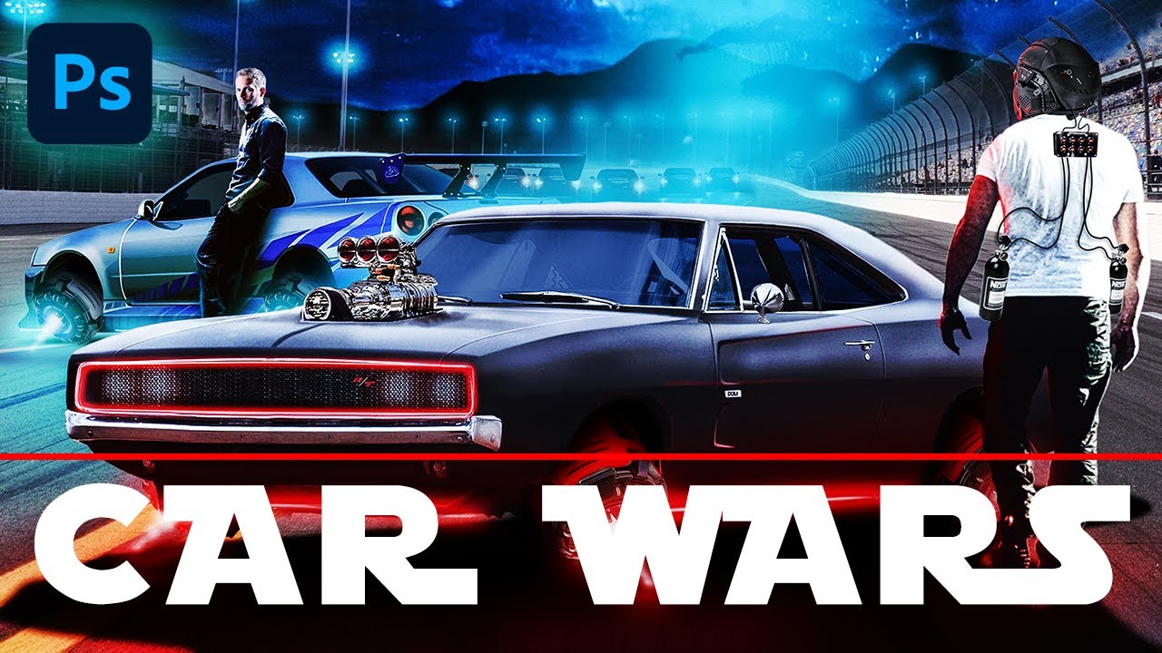 Star Wars + Fast and Furious = AWESOME! 😂 (Photoshop Speed Art Movie Poster)