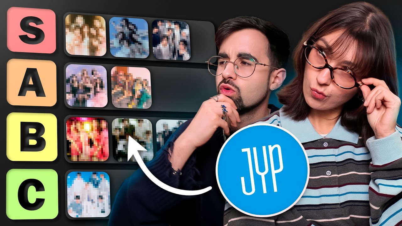 Nununana! YouTube video thumbnail featuring JYP Entertainment groups tier list