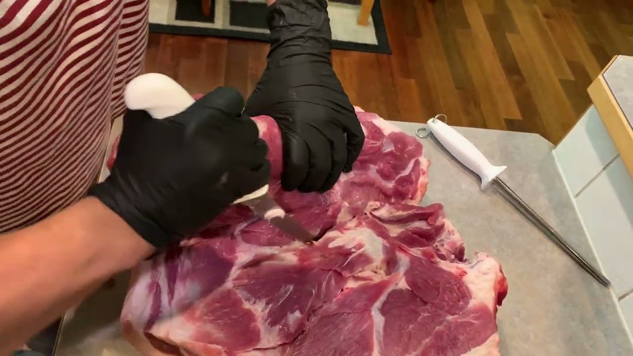 deboning pork shoulder