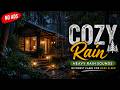 Cozy Rain (No Ads) 🌲 Heavy Rain Sounds in Forest Cabin for Deep Sleep