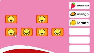 Learn Words, English Education for Kids, Fruits, Memory Game screenshot 2