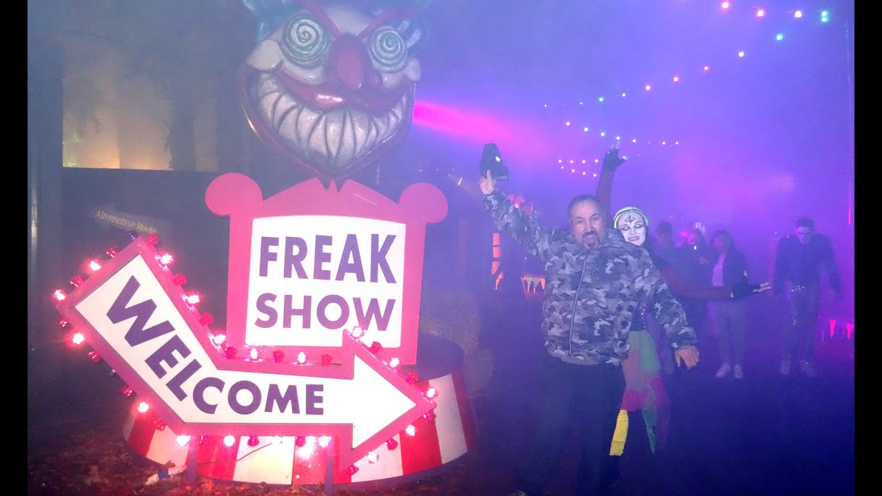 FREAK SHOW Alton Towers Scarefest Scare Zone 2022 YouTube