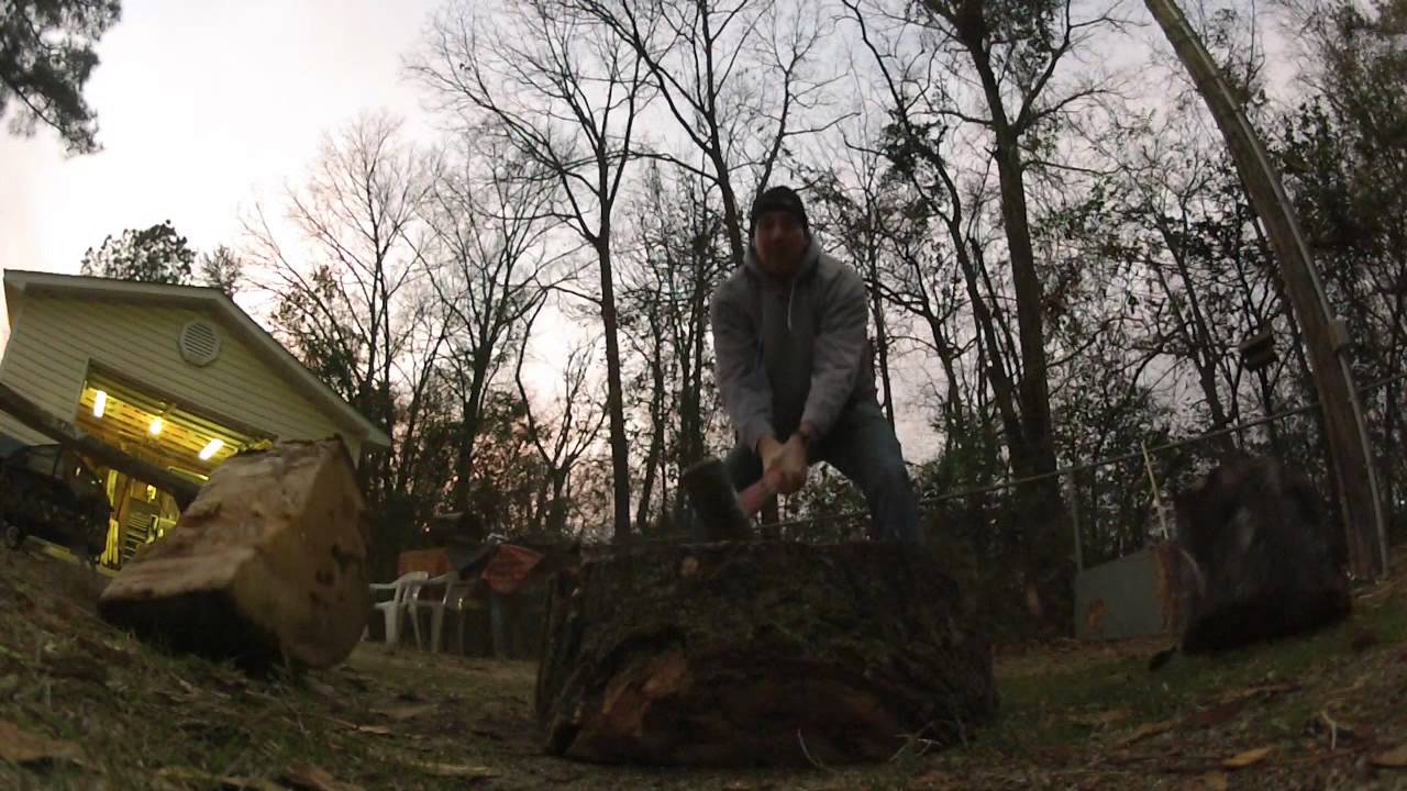 Splitting Wood in Slow Motion with GoPro Hero2