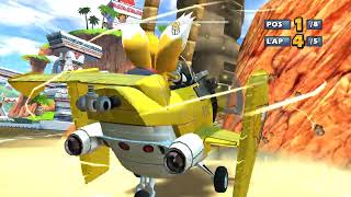 Sonic & SEGA All-Stars Racing - Tails Gameplay (Shortcut Hack)
