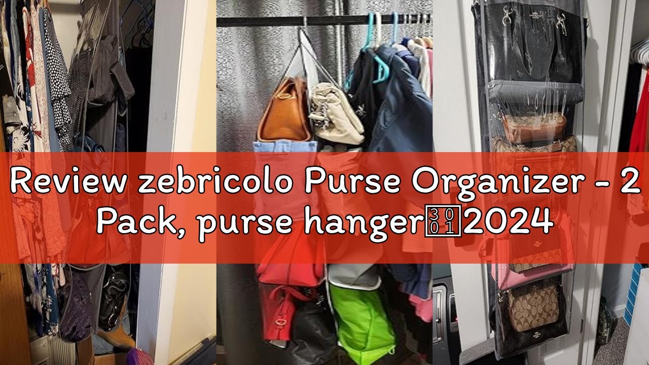 Review zebricolo Purse Organizer - 2 Pack, purse hanger、2024 model、purse organizer for closet、Thicke