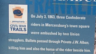 3 Confederate graves in mercersburg pa