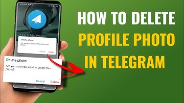 How To Delete Profile Photo In Telegram | English