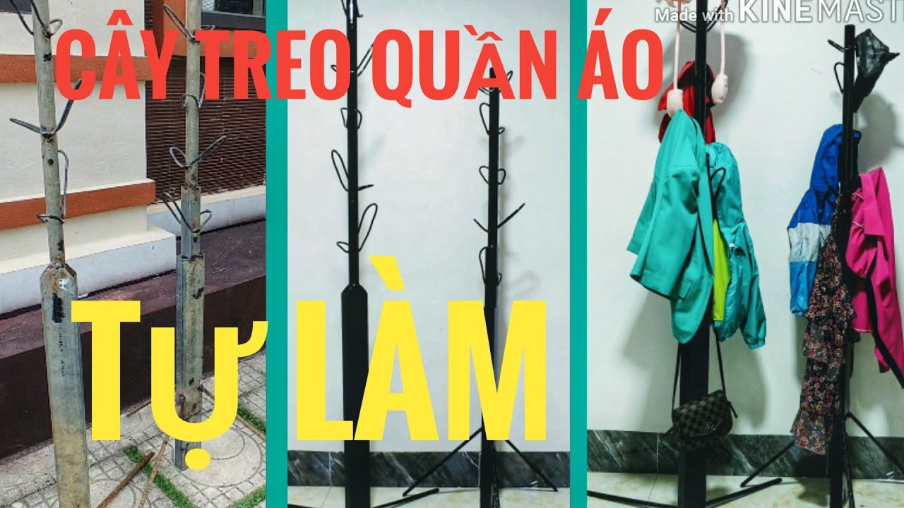 Cây treo quần áo đơn giản tự làm | Móc treo đồ