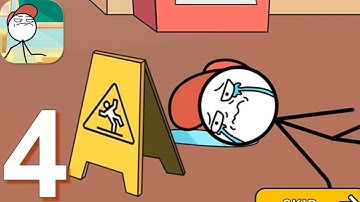 Stickman Draw Story | Walkthrough Part 4 - (Android iOS Gameplay)