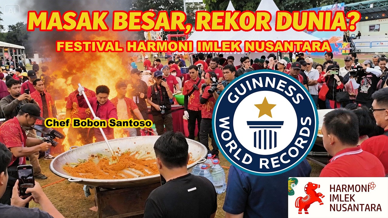 Harmoni Imlek Nusantara WORLD RECORD Masak BESAR di Lapangan Banteng!