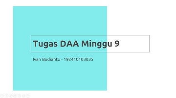 192410103035_Ivan Budianto_DAA B_Tugas Minggu9(Tugas Analisis Efisiensi Rekursi&Recurrence Relation)