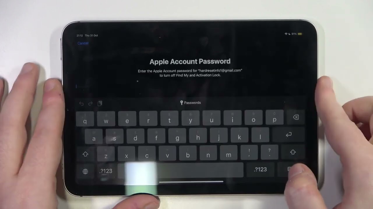APPLE iPad mini (2024) ハードリセット（工場出荷時リセット）方法