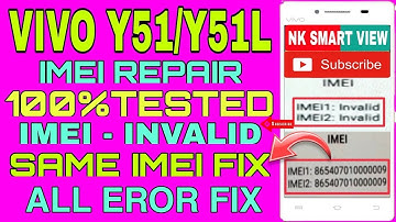 Vivo y53 invalid  imei solutions // vivo y53 imei rapeir // vivo y53 same imei solutions