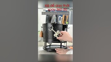Kệ để dao thớt xoay 360 cao cấp | Kệ xoay 360 tiện lợi tại Tmark