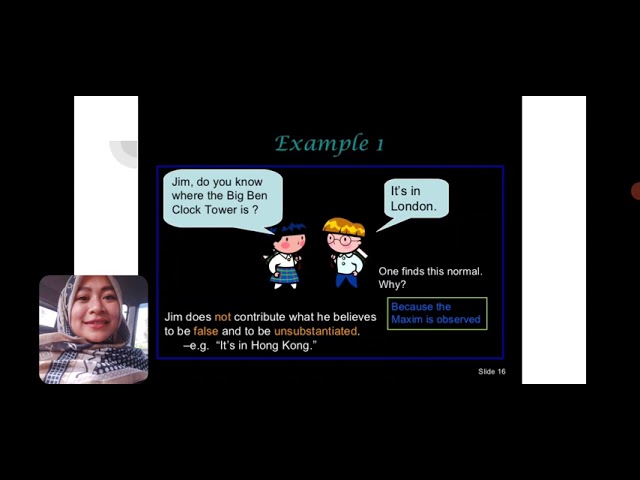 Cooperative Principle in Pragmatics!