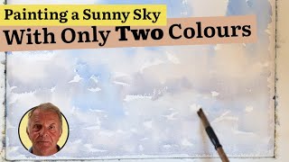 How to Paint a Sunny Sky - With Only Two Colours