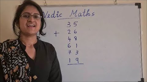 Vedic Maths for Beginners || Tutorial 7 || Addition of List of numbers (Double Digit)