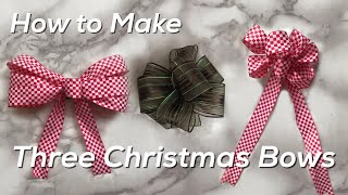 How to Tie Christmas Bows