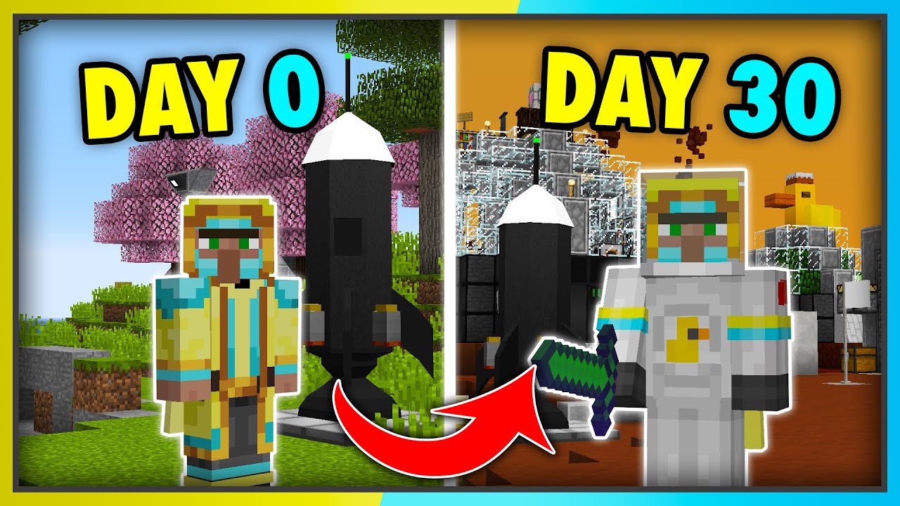 I Played Minecraft on Mars for One Month - YouTube