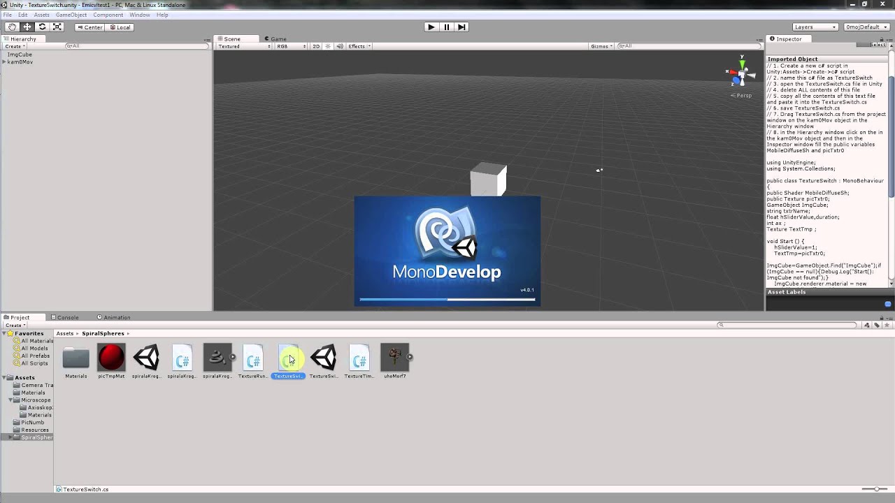 EMICVL Tutorial 12 Video on a Cube Part I   Displaying Pictures using the slider