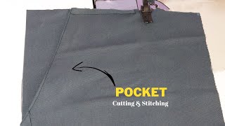 Easy Pant Pocket Cutting And Stitching For Beginners In 2023 !