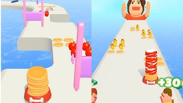 Pancake Run Game Ios Android Gameplay All Levels #13
